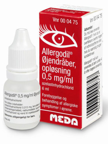 Allergodil Øjendråber lindre på høfebersymptomer i øjene